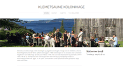 Desktop Screenshot of klemetsaunekolonihage.no